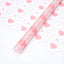 Matte Waterproof PE Jelly Film Floral Wrapping Paper 20 Sheets Heart Print Bouquet Packaging Double Side Virgin Pulp 58x58cm