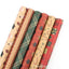 Amazon, new Christmas gift wrapping paper, retro yellow kraft paper gift box packaging DIY paper wholesale