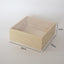 Holiday light luxury high-grade wooden flower box, flower sunflower arrangement square gift box, flower shop DIY floral materials