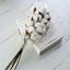 Simulation cotton head natural dried flower handmade retro country style flower arrangement wreath bouquet shooting props