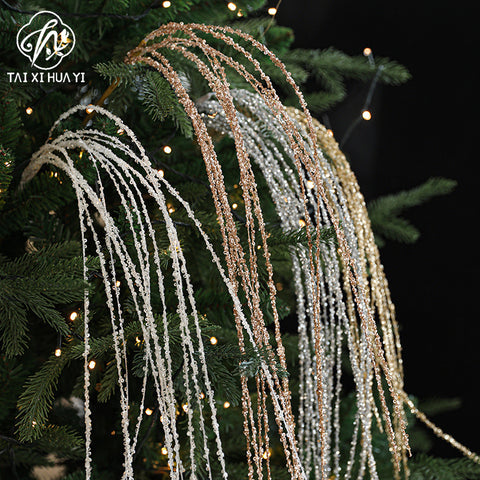 Influencer-approved christmas firework sticks, christmas decorations, glitter sprigs, glitter floral arrangement materials, diy floral accessories & supplies