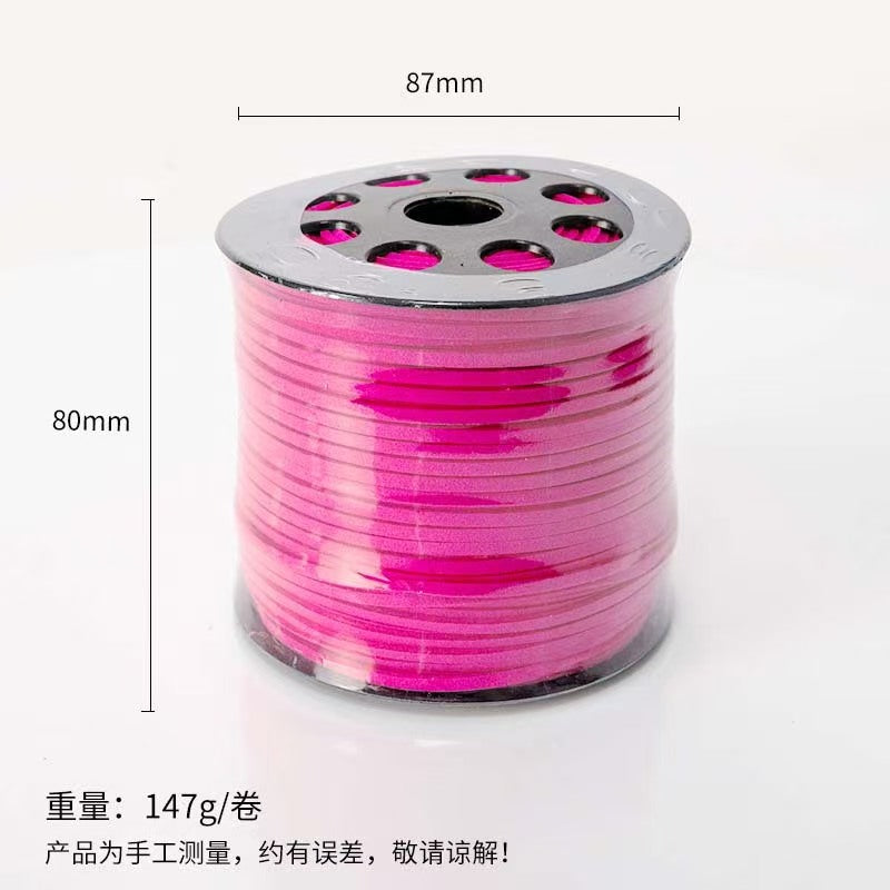 Wholesale 45-Yard Velvet 3mm Flat PVC Strap Floral Suede Binding for DIY Crafts Christmas Birthday Halloween