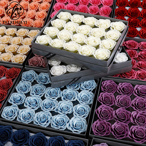 Qixi Festival new soap flower head pride rose aromatherapy immortal flower seven layers soap flower simulation flower wholesale