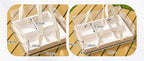 Portable Flower Cake Gift Box Transparent 6 Gongge Dessert Baking Packing Box 4 Gongge Mousse Cup Puff Cake Box