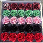 Artificial flower five-layer rose soap flower large flower head soap flower gift box bouquet flower shop festival supplies manufacturer wholesale