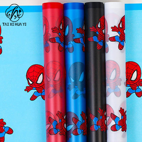 Cartoon Children's Series Waterproof Flower Wrapping Paper Spider-Man Bag Flower Paper Bouquet Packaging Materials Florist Materials
