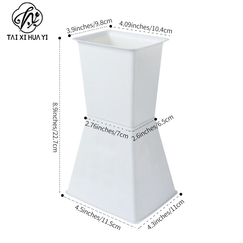 Square Dun Dun Flower Arrangement Artifact Square Flower Arrangement Quiver Flower Shop Festival Bouquet Sword Barrel Plastic Arrangement Flower Base