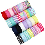 3cm Solid Color Lace Hollow Grosgrain Ribbon Eco-Friendly Durable Modern DIY Handmade Bow Headgear Hair Valentine's Day Wedding