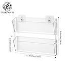 Internet celebrity wall-mounted card storage rack, fully transparent acrylic flower shop bouquet greeting card finishing rack floral materials