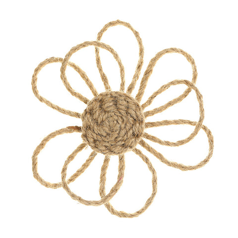 Burlap Fabric Rose Flowers Wedding Jute Linen Fabric Handmade Eco-friendly DIY Crafts Accessory Decor