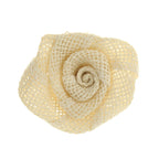 Burlap Fabric Rose Flowers Wedding Jute Linen Fabric Handmade Eco-friendly DIY Crafts Accessory Decor