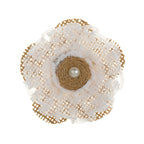 Burlap Fabric Rose Flowers Wedding Jute Linen Fabric Handmade Eco-friendly DIY Crafts Accessory Decor