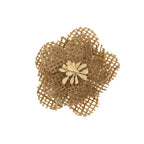 Burlap Fabric Rose Flowers Wedding Jute Linen Fabric Handmade Eco-friendly DIY Crafts Accessory Decor