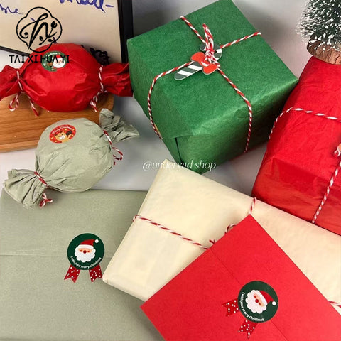 Christmas Themed Flower Coated Wrapping Paper Roll White Eco-friendly Offset/Silk Screen Printing Single Side