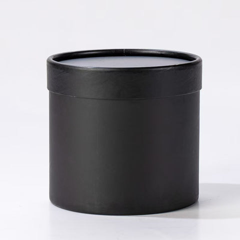 Very Popular Modern Luxury Hug Bucket Small Pure White Pink Recyclable Handmade Vanishing Cardboard Cylinder Flower Box for