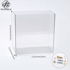 Acrylic ribbon card storage bucket Wall-mounted transparent drop-resistant durable flower storage box Florist floral supplies
