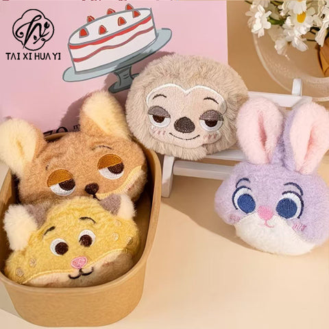 Zootopia Lightning Judy Leopard Police Officer Fox Nick Cute Cartoon Plush Doll Pendant Pendant Keychain
