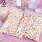 10G Internet celebrity gift box Girls Heart Birthday Foam Ball Slime Filled Granular Colorful Macaron Foam Ball