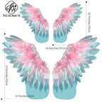 Birds and Sky Shaping Feather Wings Wrapping Paper Flower Bouquet Handmade DIY Floral Materials Mother's Day
