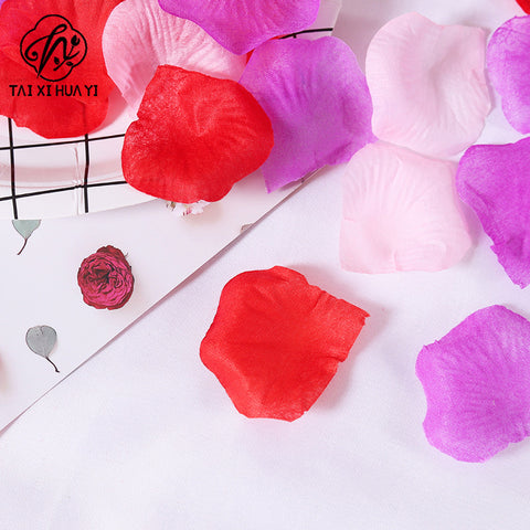 Wholesale wedding scene hand-thrown flower non-woven fabric simulated petals wedding room wedding bed decoration petals 120 pieces/bag