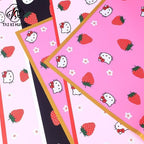 Childlike cute bouquet wrapping paper Ouya paper strawberry bouquet packaging waterproof flower shop floral supplies