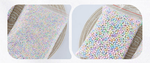 10G Internet celebrity gift box Girls Heart Birthday Foam Ball Slime Filled Granular Colorful Macaron Foam Ball
