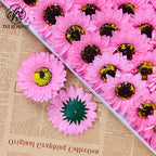 Christmas big daisy soap flower head daylight chrysanthemum bouquet gift box decoration simulation DIY material flower material wholesale