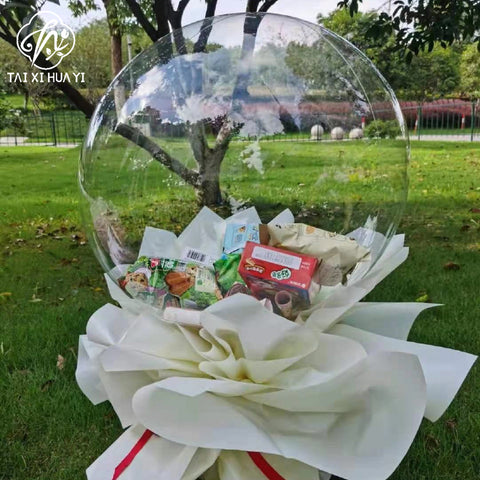 Bobo ball Internet celebrity balloon Transparent balloon 18 inch 20 inch 24 inch 36 inch bag round Bobo ball night market factory direct sales
