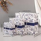 Gift bag, high-end retro color, tote bag, fashionable cross-border paper bag, gift bag, packaging bag can be printed with logo.