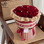 New Hera light luxury paper series flower wrapping paper red bouquet thousand bird grid thickened waterproof bag flower paper material