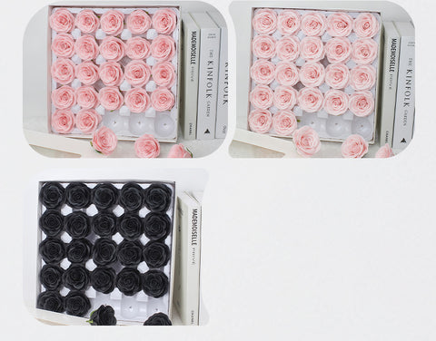 Taixi wholesale seven-layer awakening soap flower rose head simulation immortal flower rose handmade DIY bouquet material