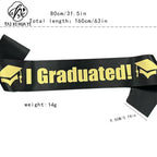 European and American fashion graduation shoulder strap IGRADUATED etiquette belt ribbon graduation party clothing shoulder strap decoration