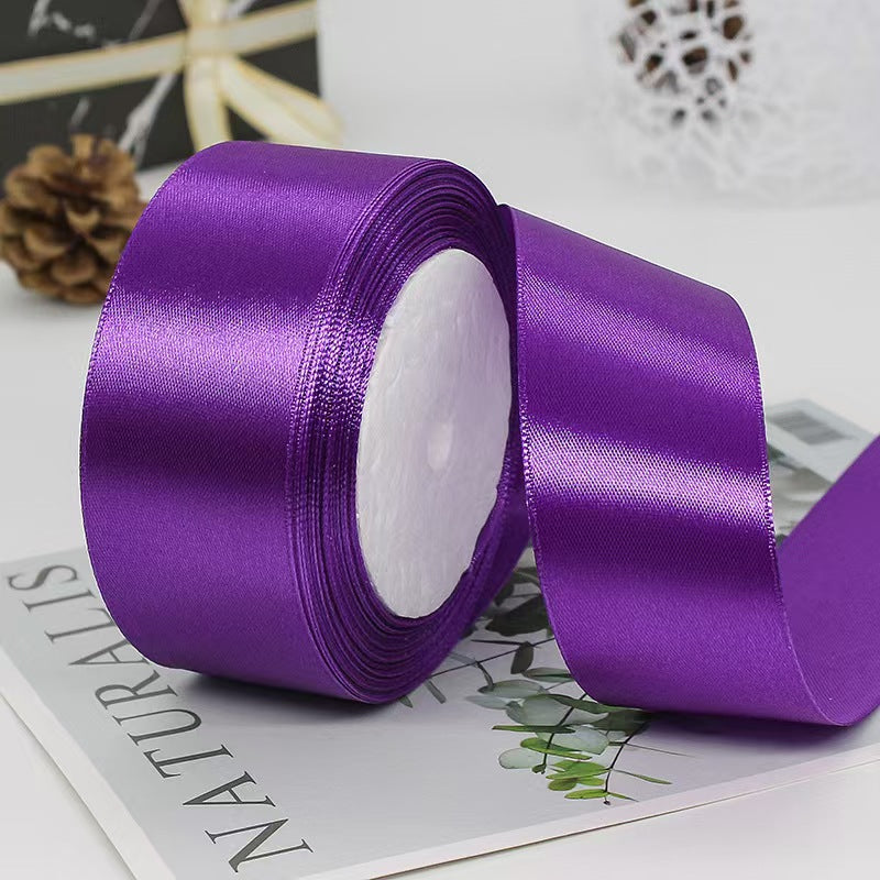 40mm Polyester Satin Ribbon Fashion-Style Floral and Gift Wrapping Ribbon for Birthday Christmas Halloween Decorations