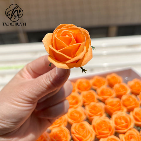 Thumbflower boxed mini soap rose bouquet, Valentine's Day gift decoration materials, wholesale preserved flowers