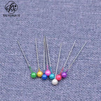 Pearlescent needle positioning needle, pearlescent pin plastic pin, colored pearlescent needle, fixed clothing accessories needle