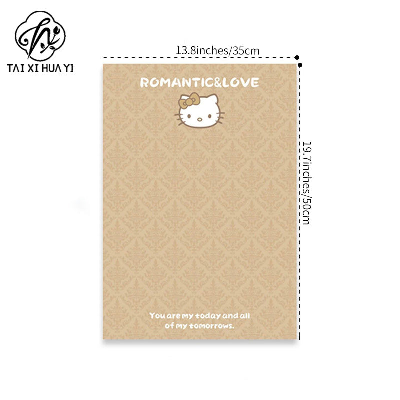 Sweetheart kt wrapping paper flower bouquet packaging decoration, Hello Kitty high quality thickened paper flower shop floral materials