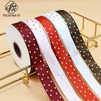 bronzing small love ribbon bow strap, gift box cake flower packaging ribbon handmade DIY ribbon