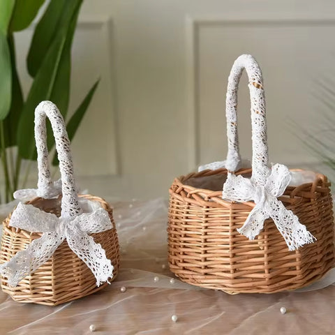 Willow Hand Woven Modern Hanging Eco-Friendly Rattan Kitchen Storage Customized Design Shape Flower Shop Basket Small Basket