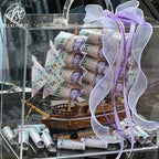 Internet celebrity smooth sailing handmade DIY sailing ferris wheel model rich flower housewarming gift floral tabletop ornament