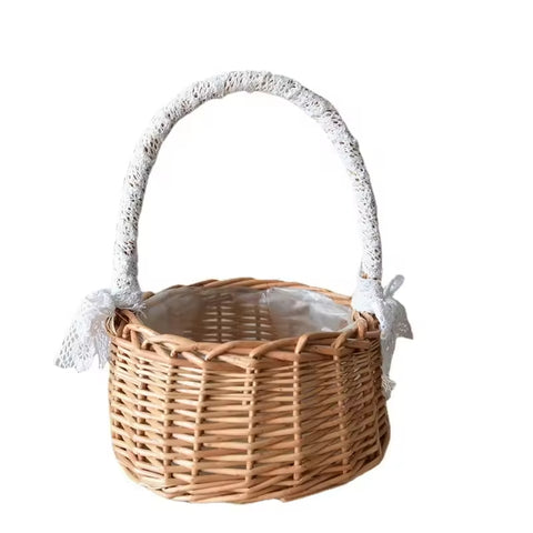 Willow Hand Woven Modern Hanging Eco-Friendly Rattan Kitchen Storage Customized Design Shape Flower Shop Basket Small Basket