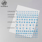 Star diamond sticker flower shop bouquet decoration rhinestone sticker flower petal letter diamond flower art packaging consumables