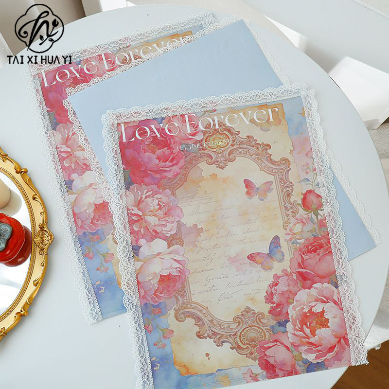 No Late Rose Knight Flower Wrapping Paper Flower Shop Floral DIY Handmade Wrapping Paper Gift Wrapping Paper รูปสินค้าหลัก