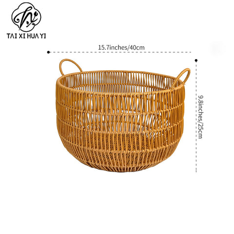Round laundry bucket Bedroom laundry basket Living room Toy sundries storage basket Bath towel basket Hotel towel basket