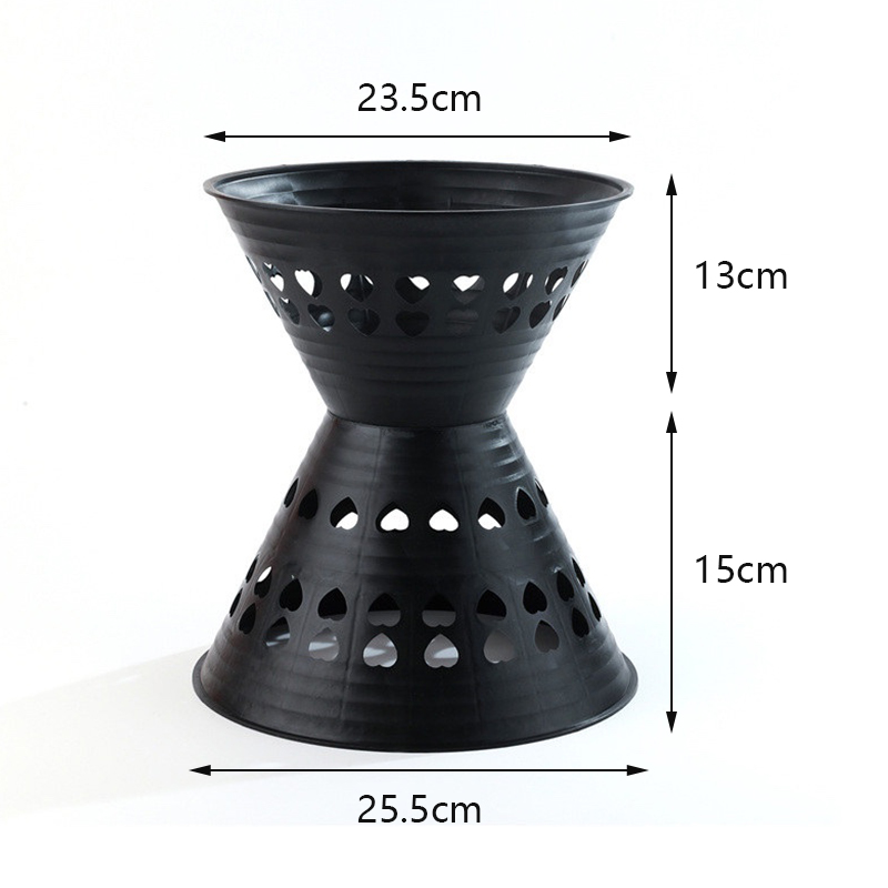 Christmas Design Plastic Container Flower Holder with Drainage Hole for Garden Use-Durable Modern Minimalist