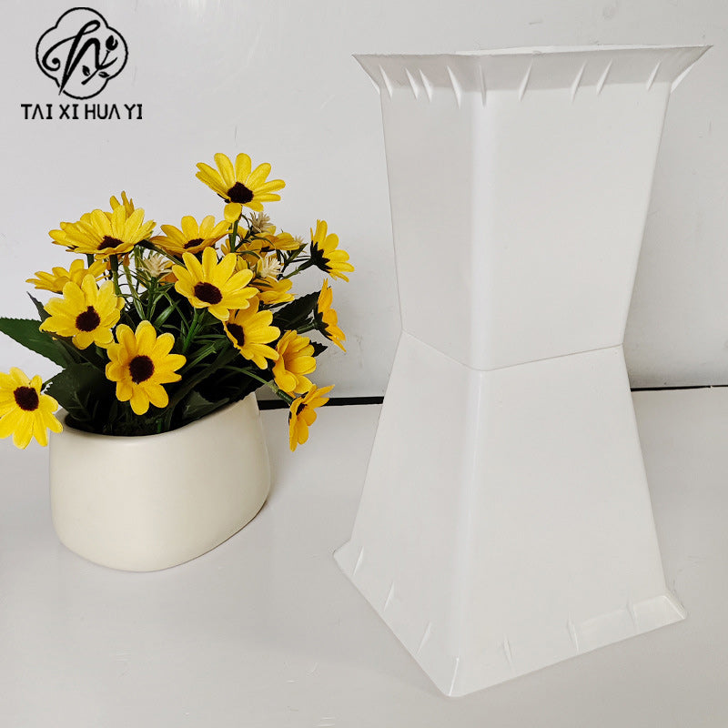 Square Dun Dun Flower Arrangement Artifact Square Flower Arrangement Quiver Flower Shop Festival Bouquet Sword Barrel Plastic Arrangement Flower Base