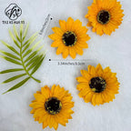 Sunflower Head Soap Flower Head Soap Flower Head Simulation Flower Sunflower DIY Teachers' Day Bouquet Manufacturer Wholesale
