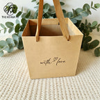 Cross-border kraft paper bag small gift bag flower tote bag cake packaging bag clothing oversized gift bag wholesale