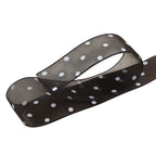 Spot 2.5cm star yarn with flower packaging ribbon polka dot snow yarn webbing bouquet bow ribbon