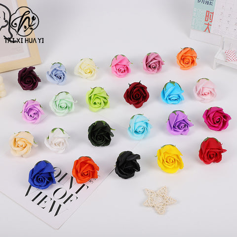 Thumbflower boxed mini soap rose bouquet, Valentine's Day gift decoration materials, wholesale preserved flowers