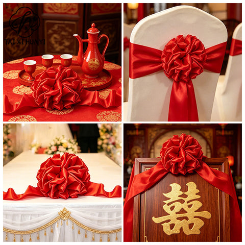 The opening of the big safflower ball, the ribbon cutting award, the unveiling of the red hydrangea wedding car, the new car, the car delivery, and the housewarming door
